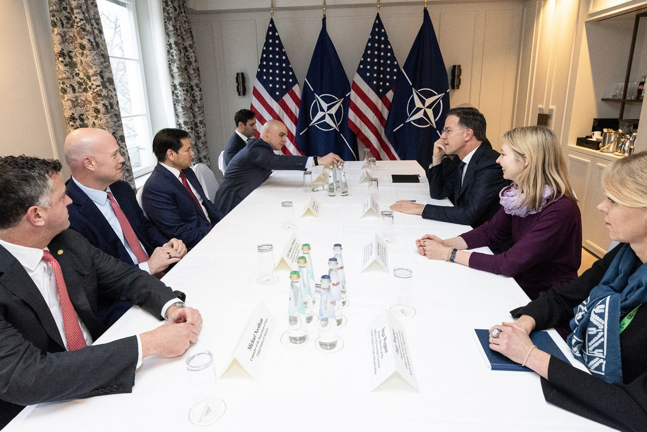 NATO Secretary General Mark Rutte and US Secretary of State Marco Rubio