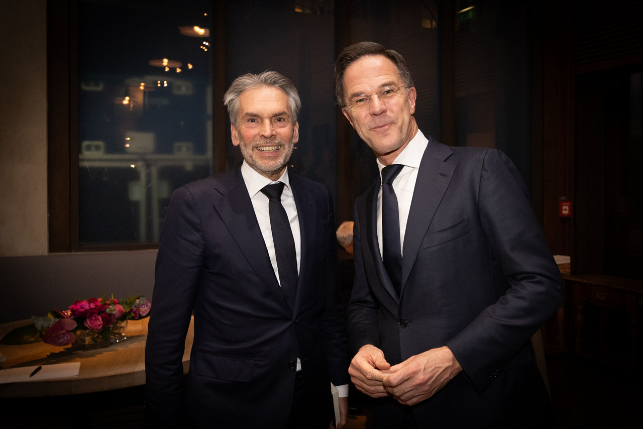 NATO Secretary General Mark Rutte and Dick Schoof,  Prime Minister of the Netherlands