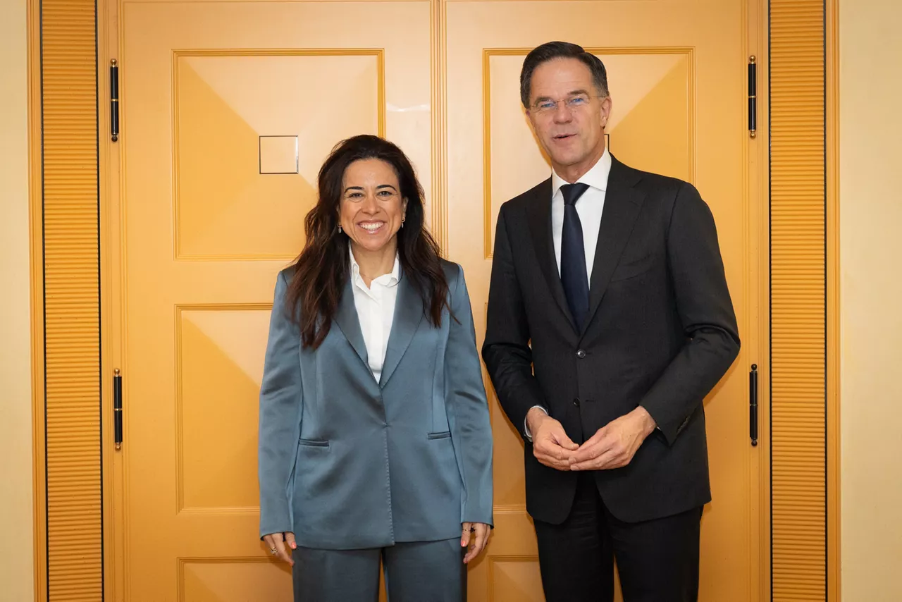 NATO Secretary General Mark Rutte meets with Lana Nusseibeh, Minister of Foreign Affairs of the United Arab Emirates