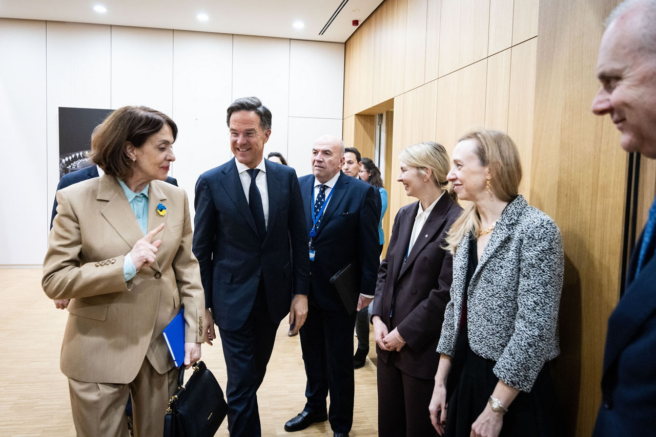 NATO Secretary General Mark Rutte meets with Nadezhda Neynsky, Minister of Foreign Affairs of Bulgaria