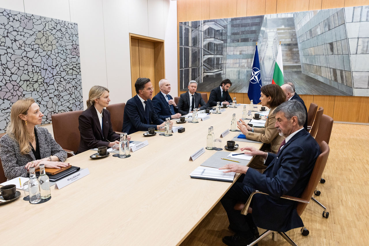 NATO Secretary General Mark Rutte meets with Nadezhda Neynsky, Minister of Foreign Affairs of Bulgaria