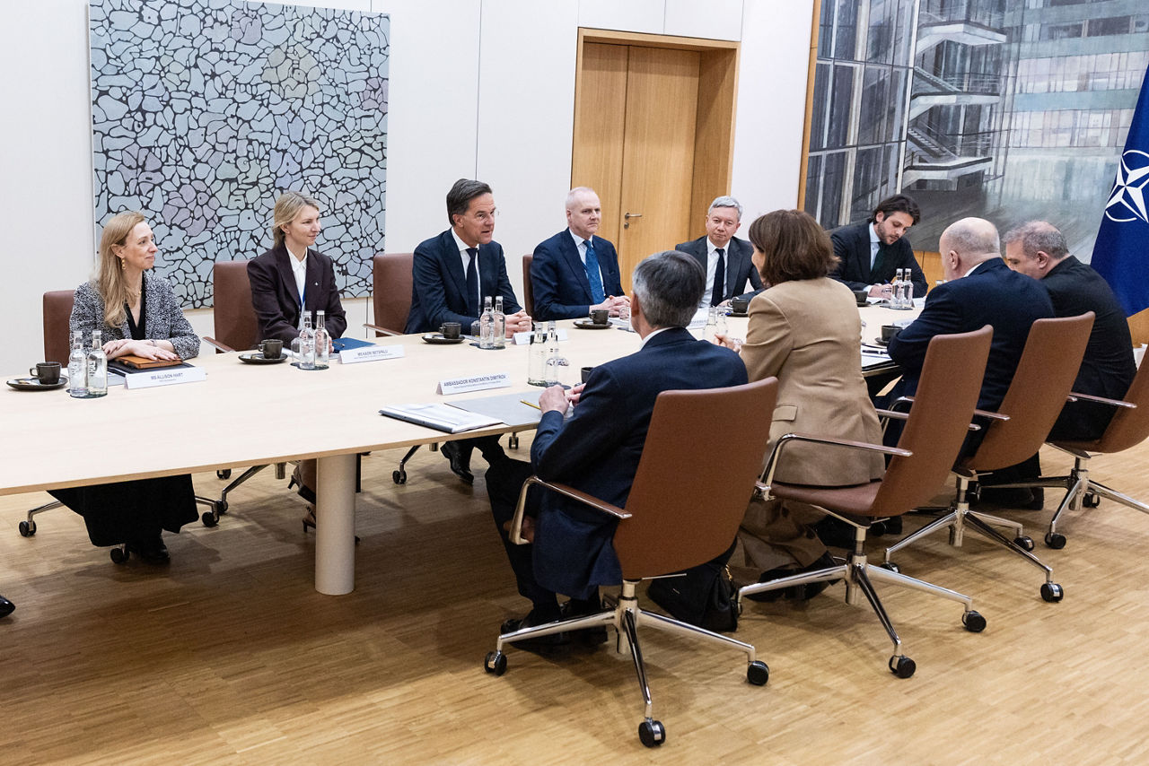 NATO Secretary General Mark Rutte meets with Nadezhda Neynsky, Minister of Foreign Affairs of Bulgaria