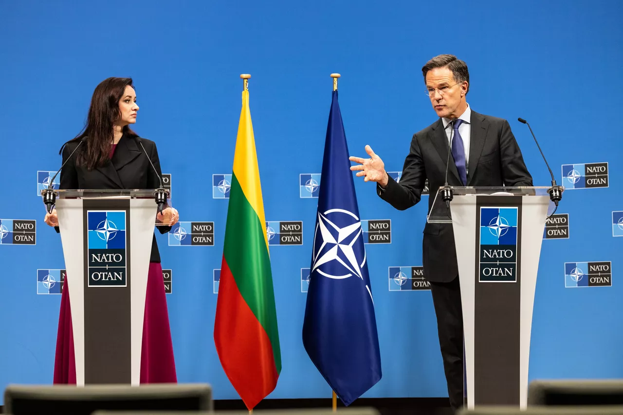 Joint press conference with NATO Secretary General Mark Rutte and the Prime Minister of Lithuania, Inga Ruginienė
