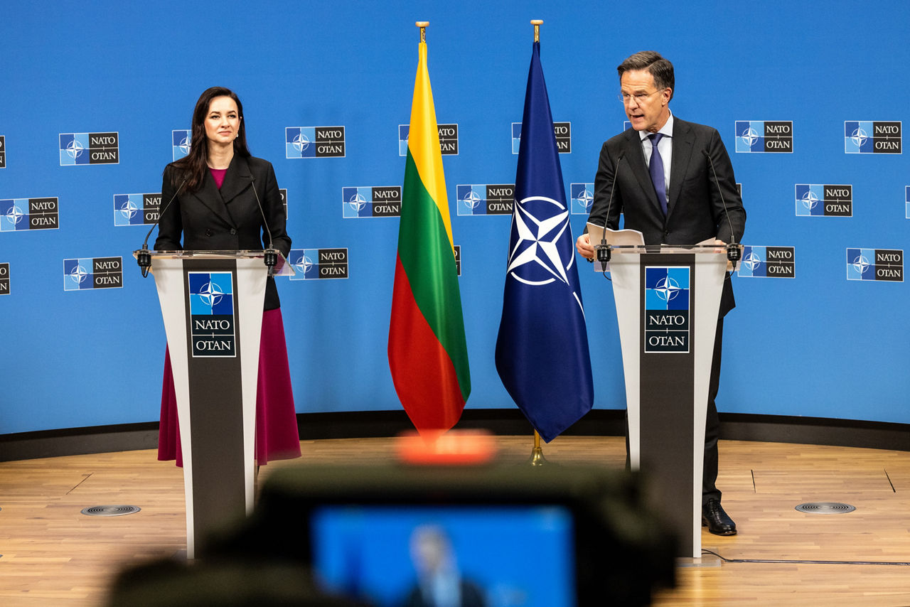 The Prime Minister of Lithuania visits NATO
