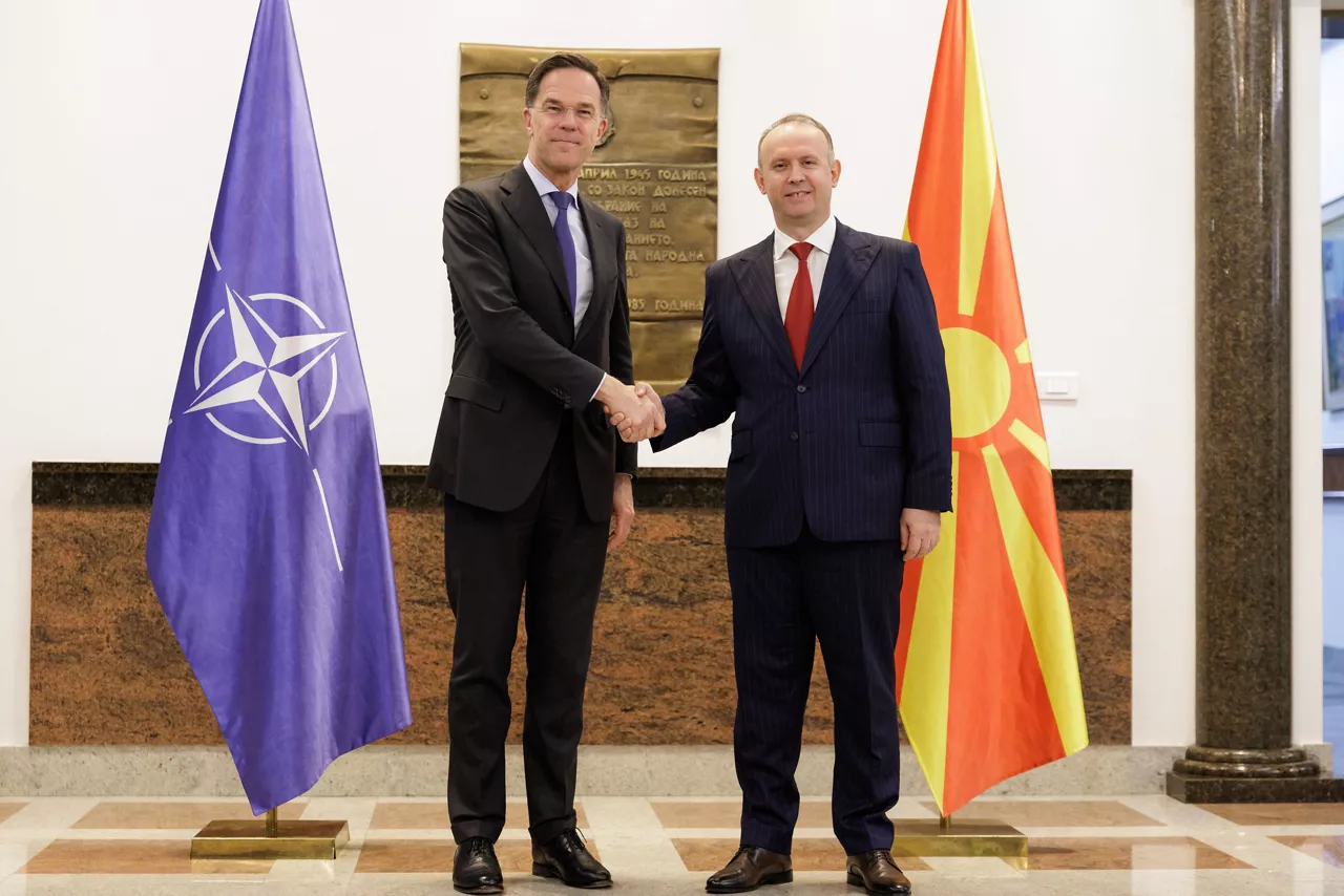 NATO Secretary General meets with Afrim Gashi, President of the Assembly of North Macedonia