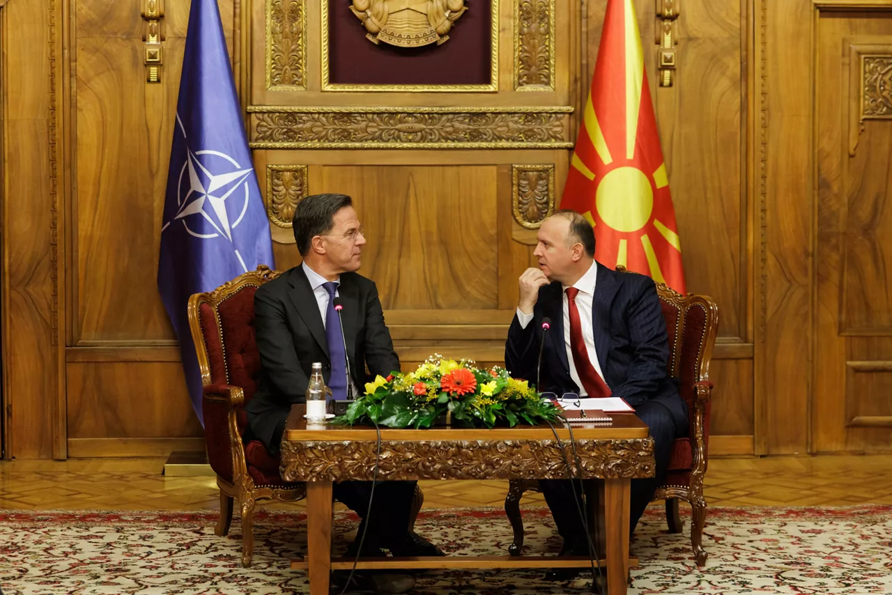 NATO Secretary General meets with Afrim Gashi, President of the Assembly of North Macedonia