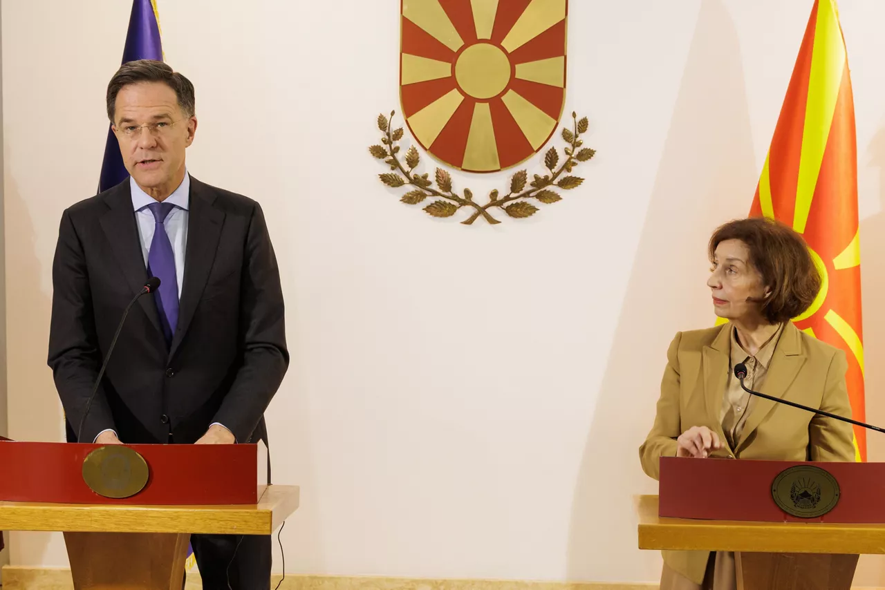 Joint press conference by NATO Secretary General Mark Rutte with Gordana Siljanovska Davkova, President of North Macedonia