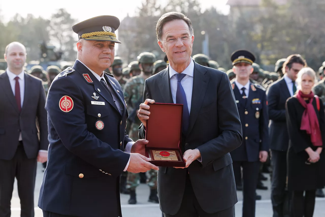 NATO Secretary General Mark Rutte visits Ilinden Baracks in Skopje