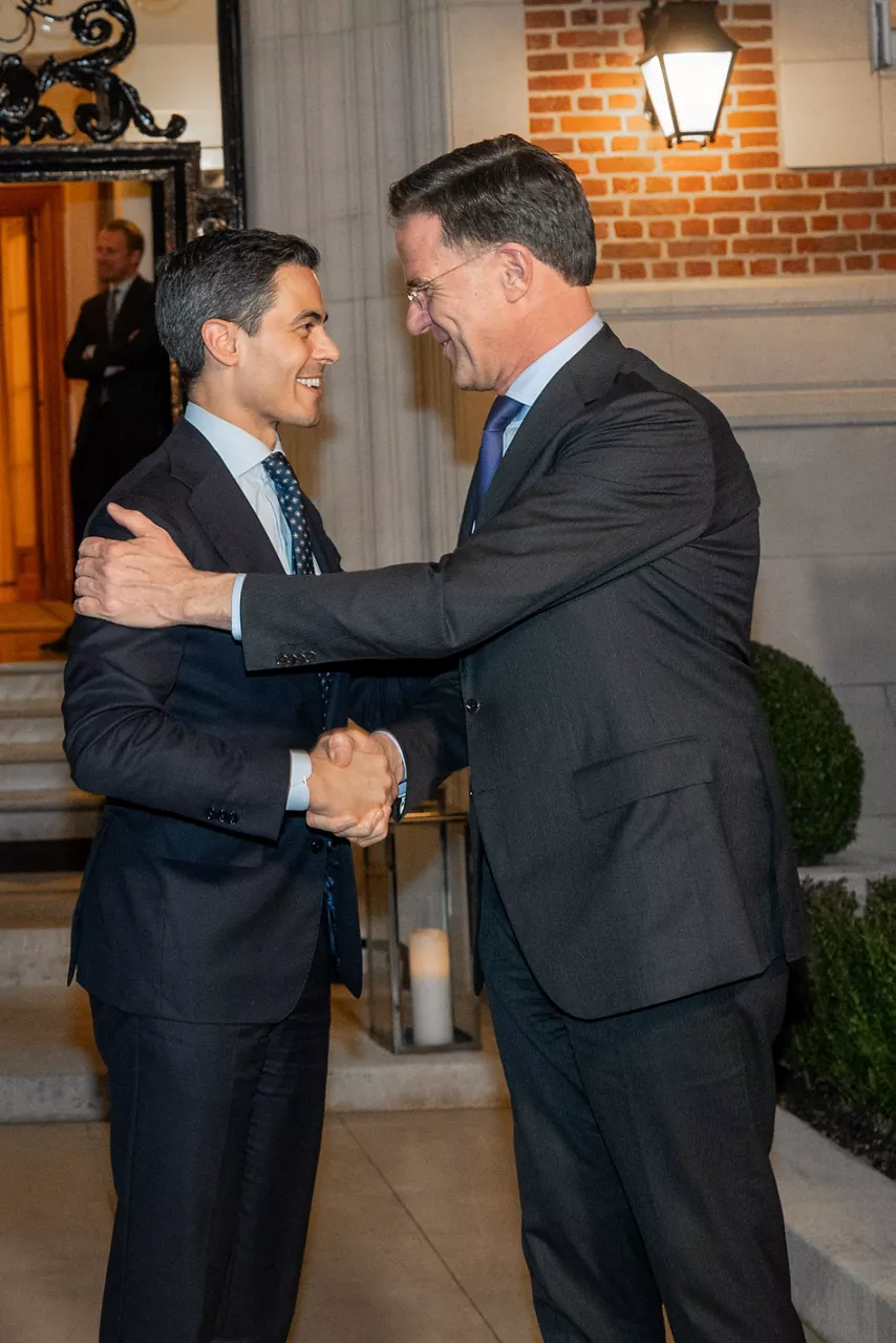 NATO Secretary General Mark Rutte and Prime Minister of the Netherlands, Rob Jetten