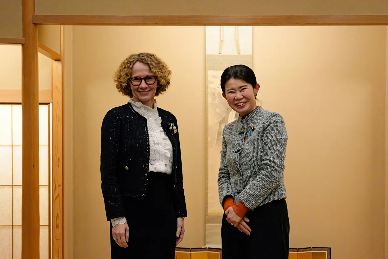 NATO Deputy Secretary General Radmila Shekerinska meets with Ayano Kunimitsu, State Minister for Foreign Affairs of Japan