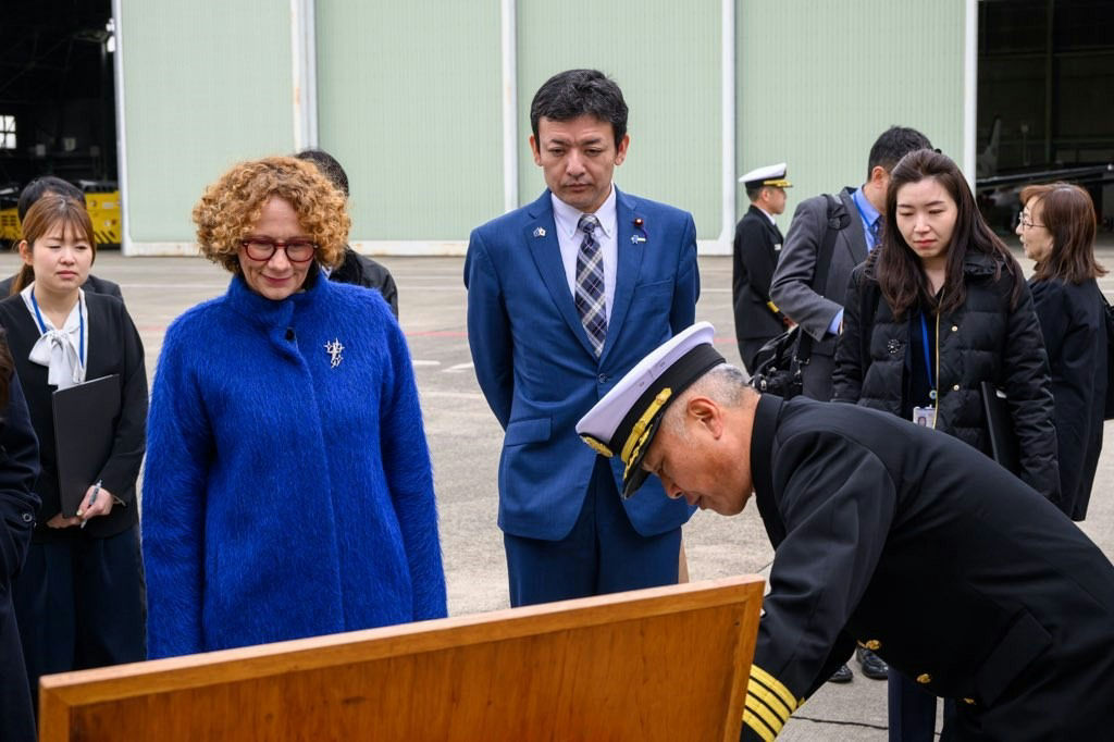 NATO Deputy Secretary General Radmila Shekerinska visits the Atsugi Air Base