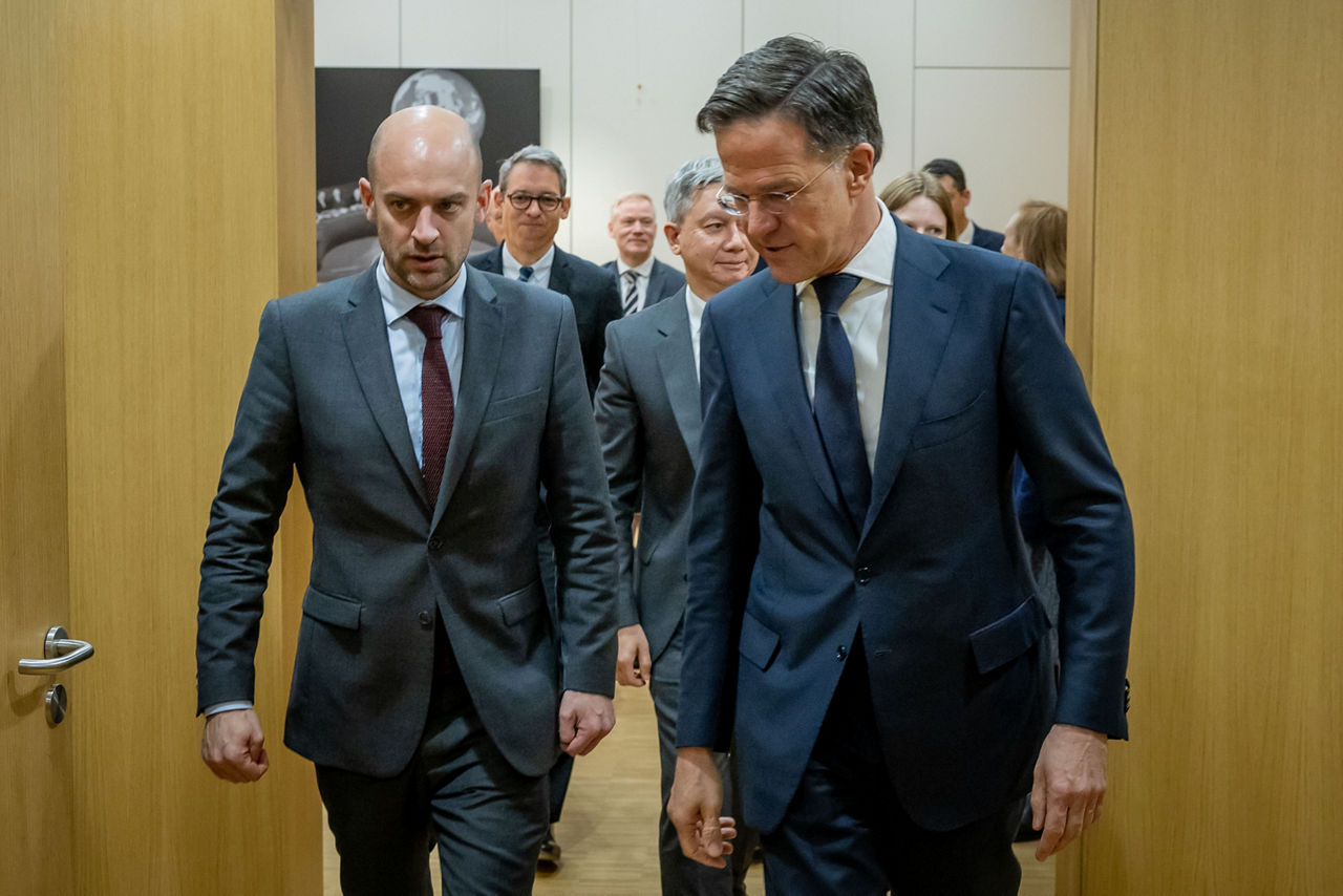 NATO Secretary General Mark Rutte meets with Jean-Noël Barrot, Minister of Foreign Affairs of France