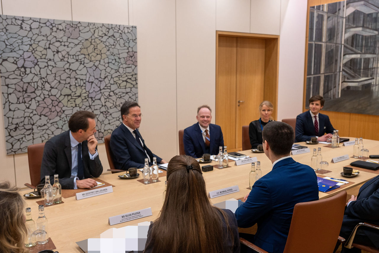 NATO Secretary General Mark Rutte meets Mihai Popșoi, Deputy Prime Minister and Minister of Foreign Affairs of Moldova