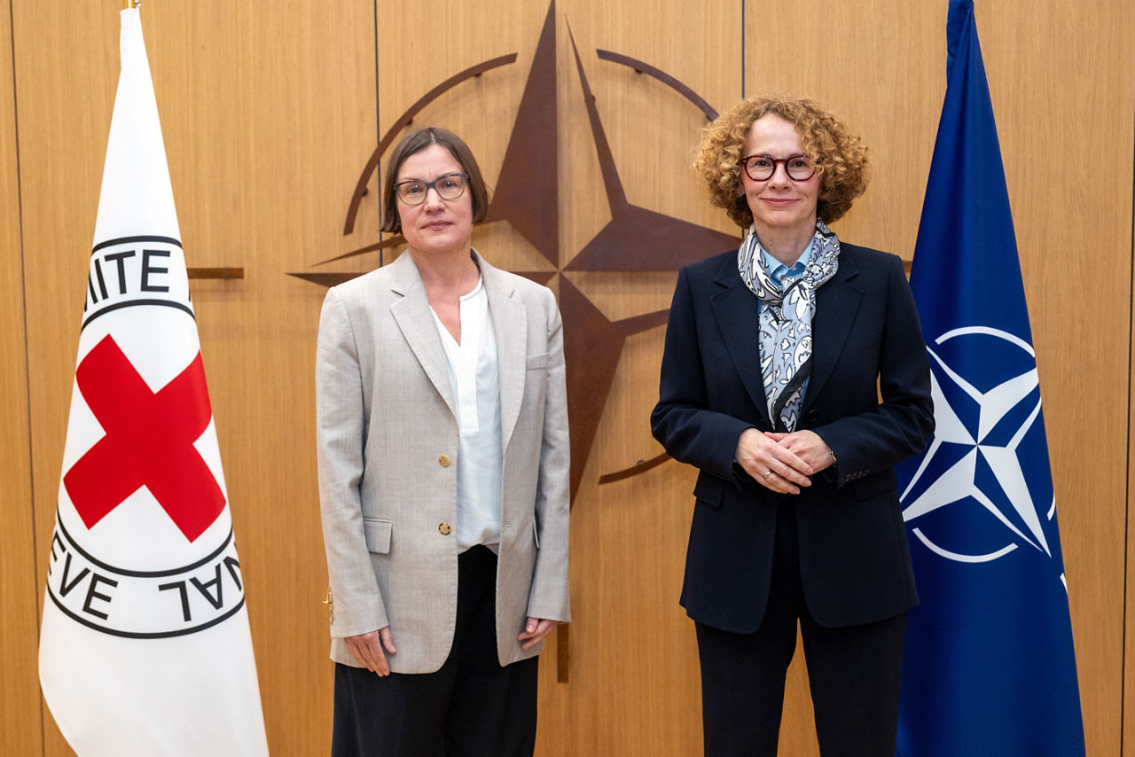 NATO Deputy Secretary General Radmila Shekerinska meets with Mirjana Spoljaric Egger, President of the International Committee of the Red Cross