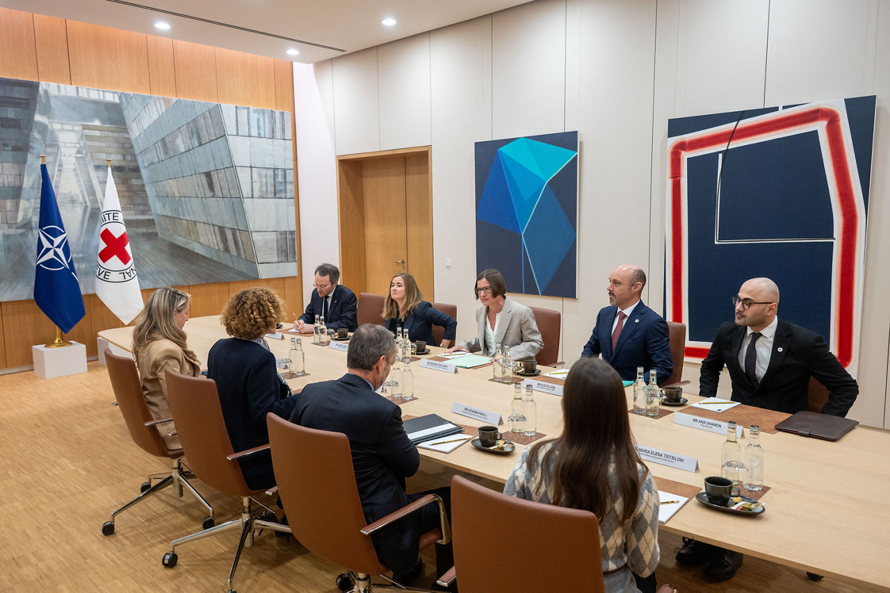 NATO Deputy Secretary General Radmila Shekerinska meets with Mirjana Spoljaric Egger, President of the International Committee of the Red Cross