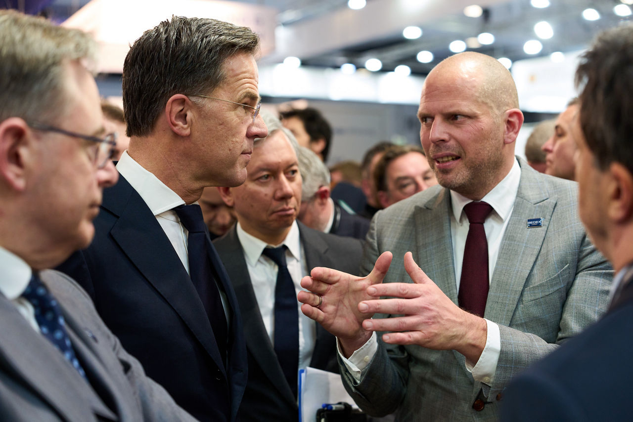 NATO Secretary General Mark Rutte with Theo Francken, Minister of Defence of Belgium