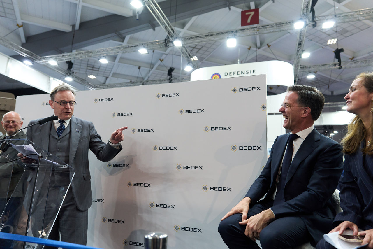 NATO Secretary General Mark Rutte and Bart De Wever, Prime Minister of Belgium