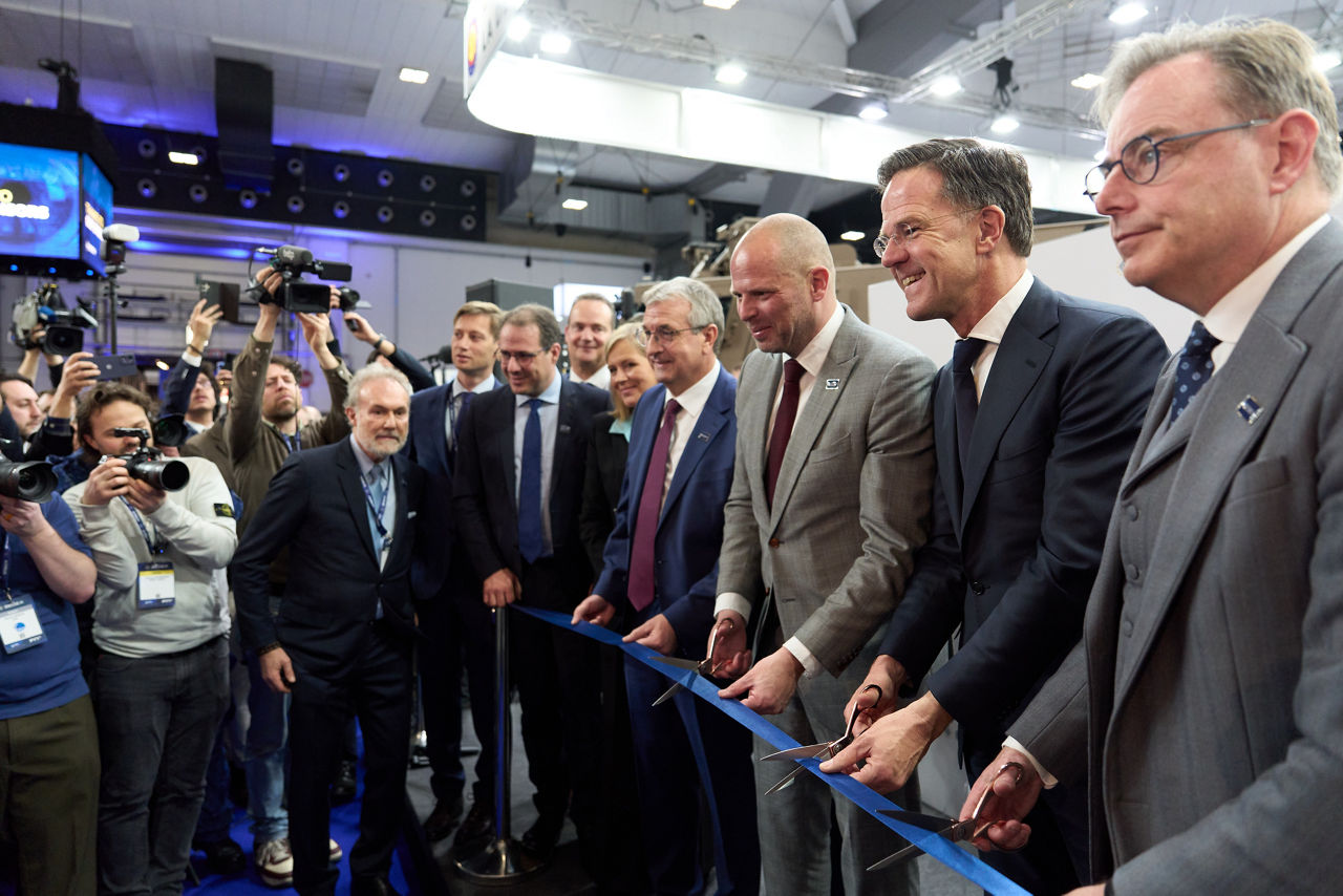 Official opening with NATO Secretary General Mark Rutte, Prime minister of Belgium Bart de Wever, Minister of Defence of Belgium Theo Francken and Deputy Prime Minister of Belgium David Clarinval