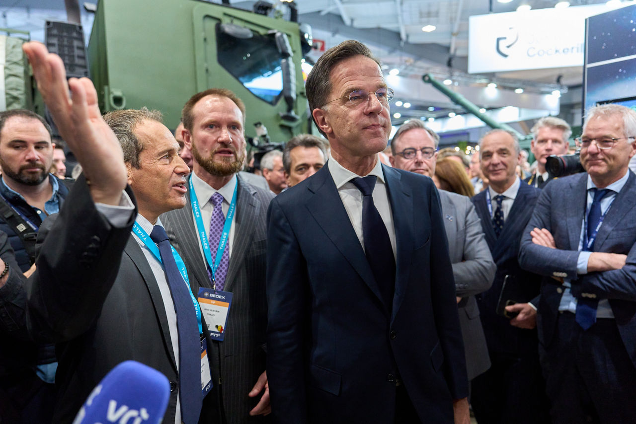 NATO Secretary General Mark Rutte visits the exhibition at BEDEX 2026