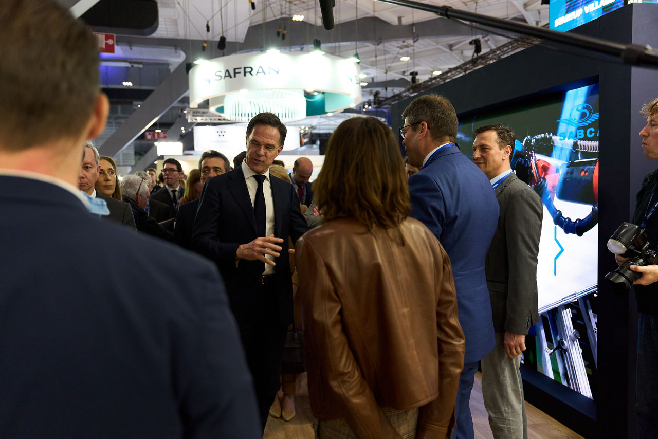 NATO Secretary General Mark Rutte visits the exhibition at BEDEX 2026