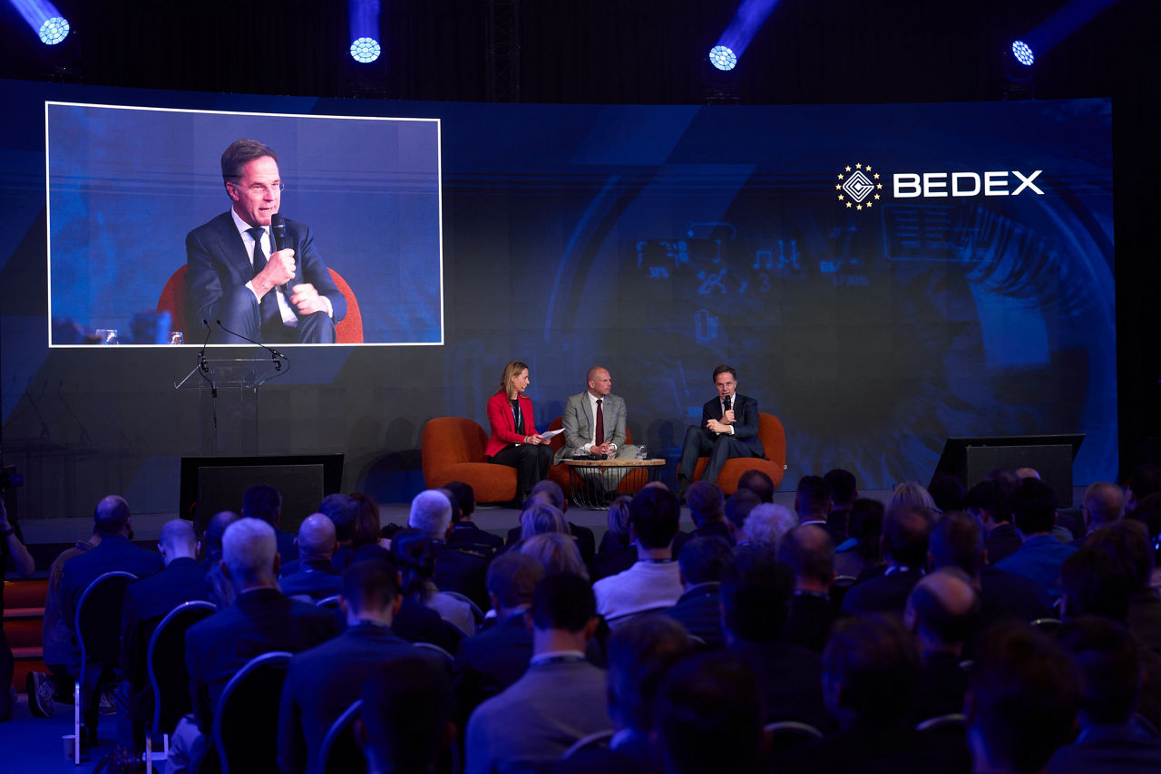 Sofa Talk with NATO Secretary General Mark Rutte and Theo Francken, Minister of Defence Belgium moderated by Cindy Dubois