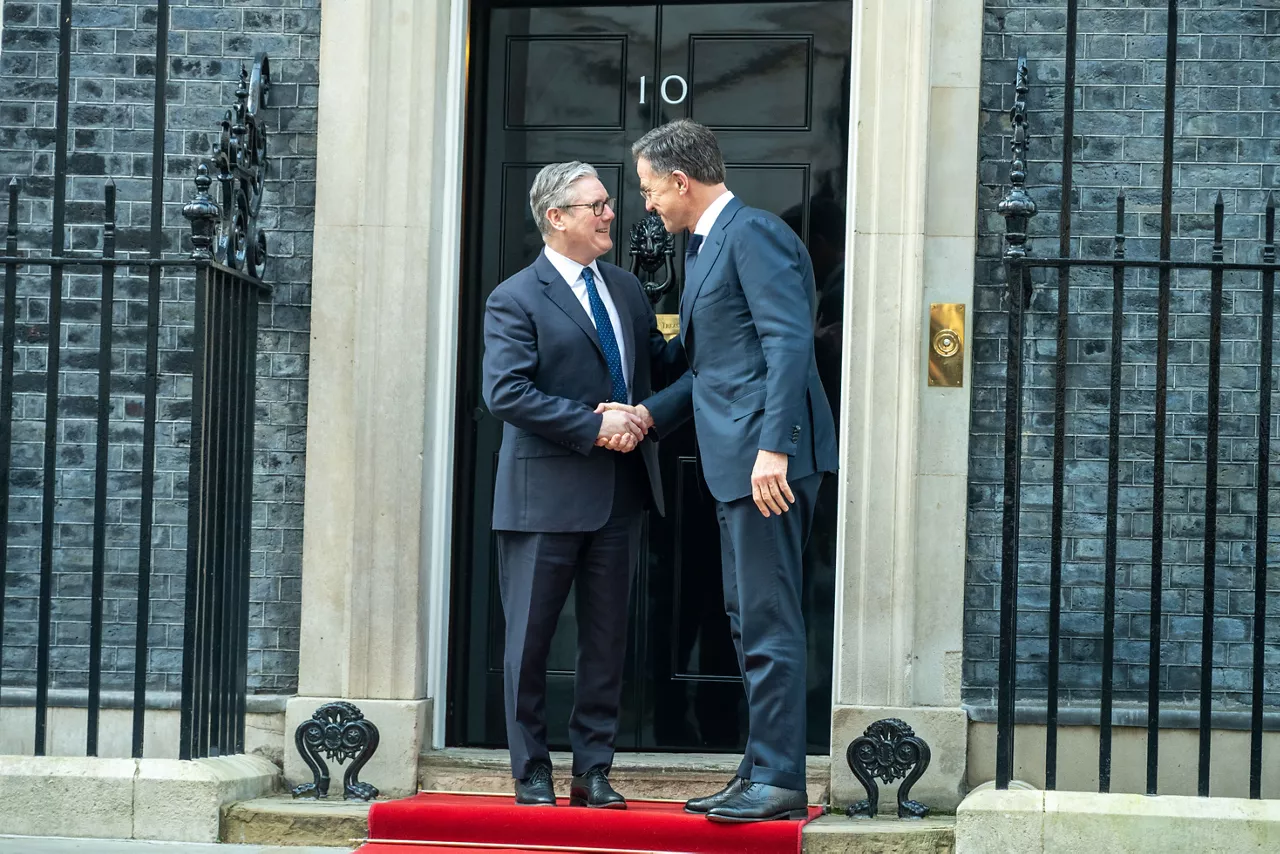 NATO Secretary General Mark Rutte with Keir Starmer, Prime Minister of the United Kingdom