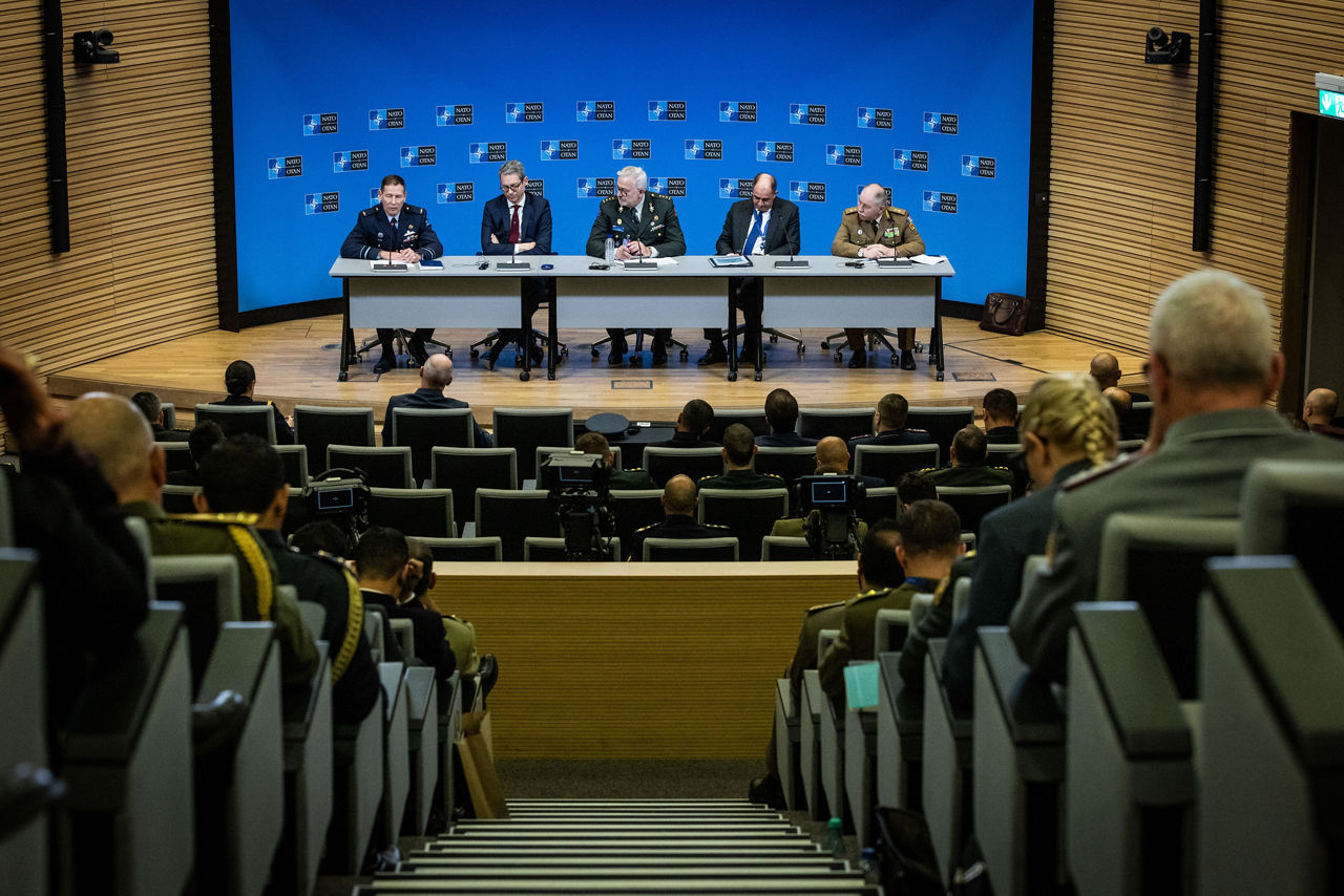 NATO Defense College Senior Course and NATO Regional Cooperation Course during briefings at NATO Headquarters