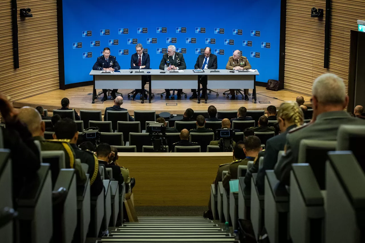 NATO Defense College Senior Course and NATO Regional Cooperation Course during briefings at NATO Headquarters