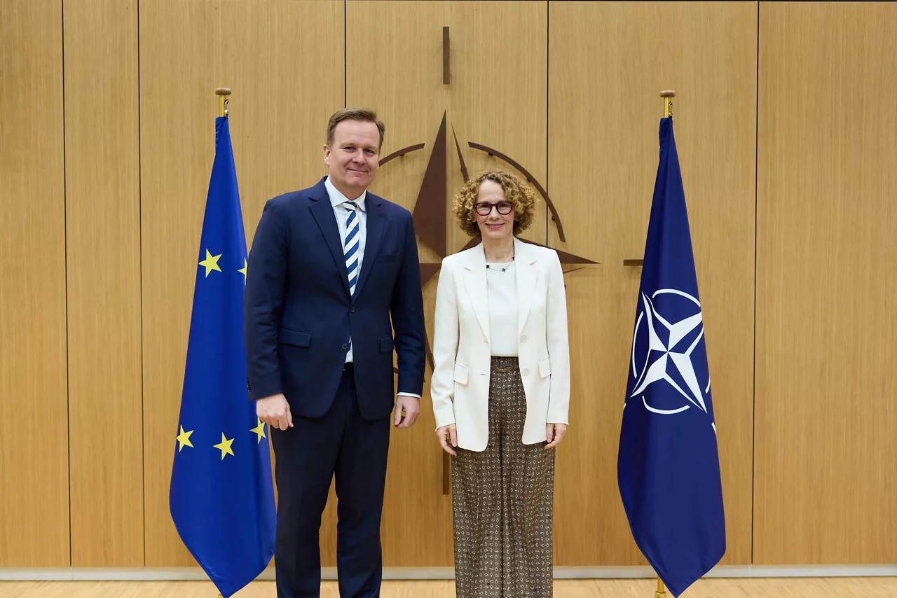 NATO Deputy Secretary General Radmila Shekerinska meets with EU Special Representative for the Belgrade-Pristina Dialogue and other Western Balkan regional issues, Peter Sørensen