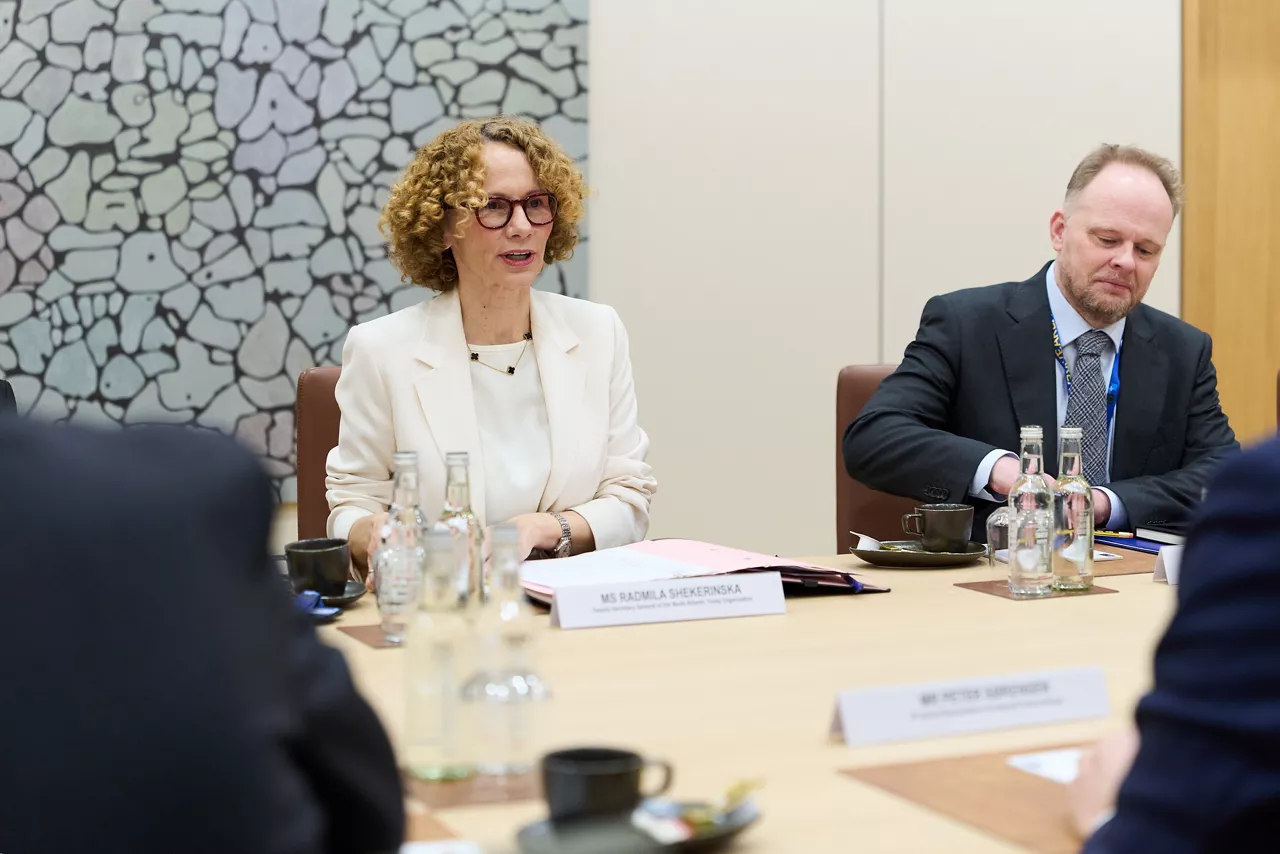 NATO Deputy Secretary General Radmila Shekerinska meets with EU Special Representative for the Belgrade-Pristina Dialogue and other Western Balkan regional issues, Peter Sørensen