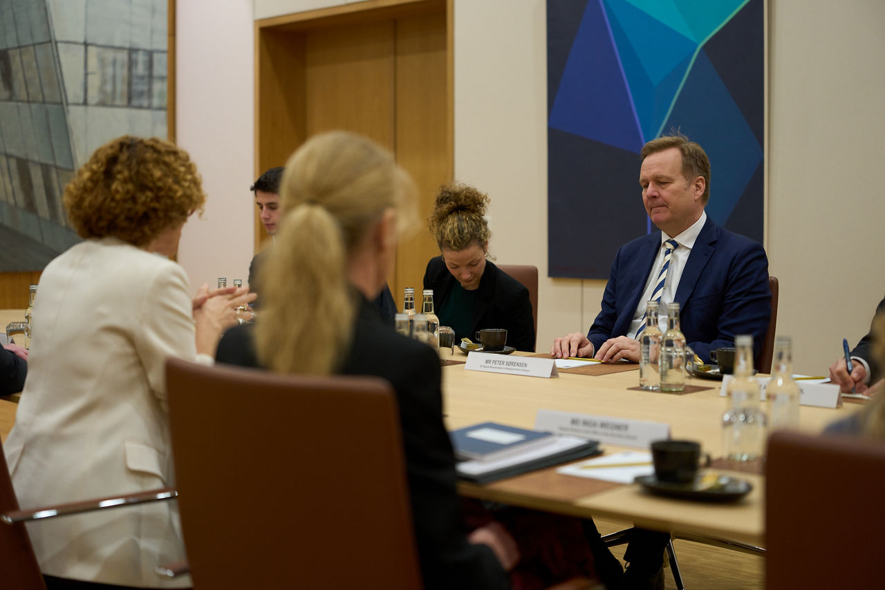 NATO Deputy Secretary General Radmila Shekerinska meets with EU Special Representative for the Belgrade-Pristina Dialogue and other Western Balkan regional issues, Peter Sørensen