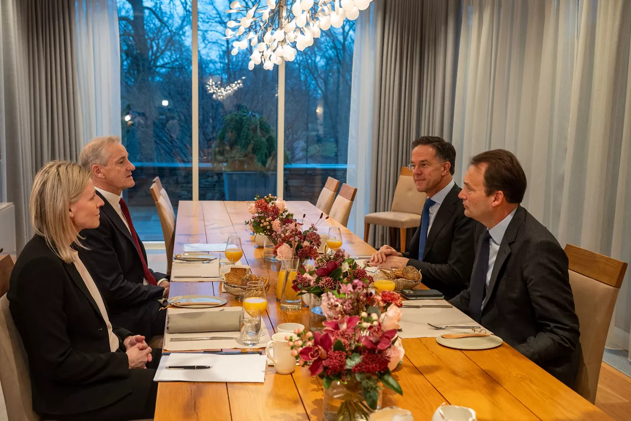 NATO Secretary General Mark Rutte meets with Jonas Gahr Støre, Prime Minister of Norway