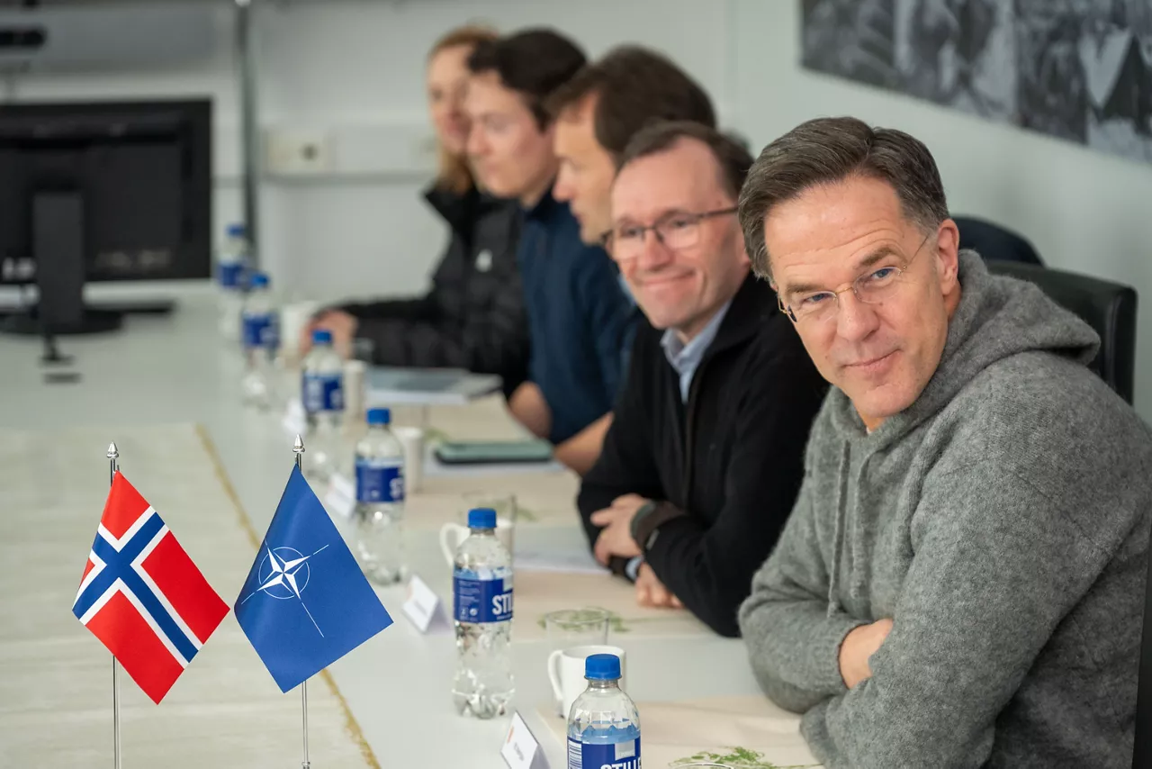 NATO Secretary General Mark Rutte at the Bardufoss Airbase in Norway