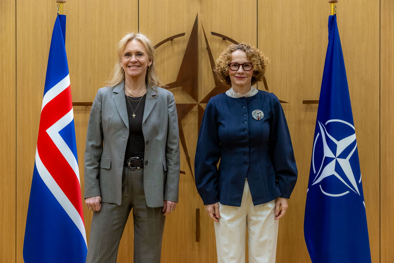 NATO Deputy Secretary General Radmila Shekerinska meets with Þorgerður Katrín Gunnarsdóttir,  Minister for Foreign Affairs of Iceland
