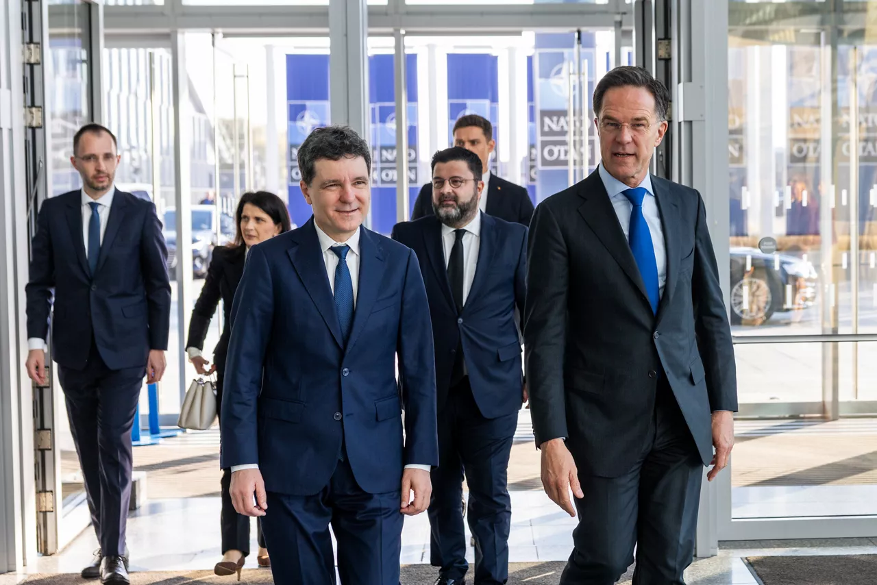 The President of Romania, Nicușor Dan visits NATO and meets with NATO Secretary General Mark Rutte