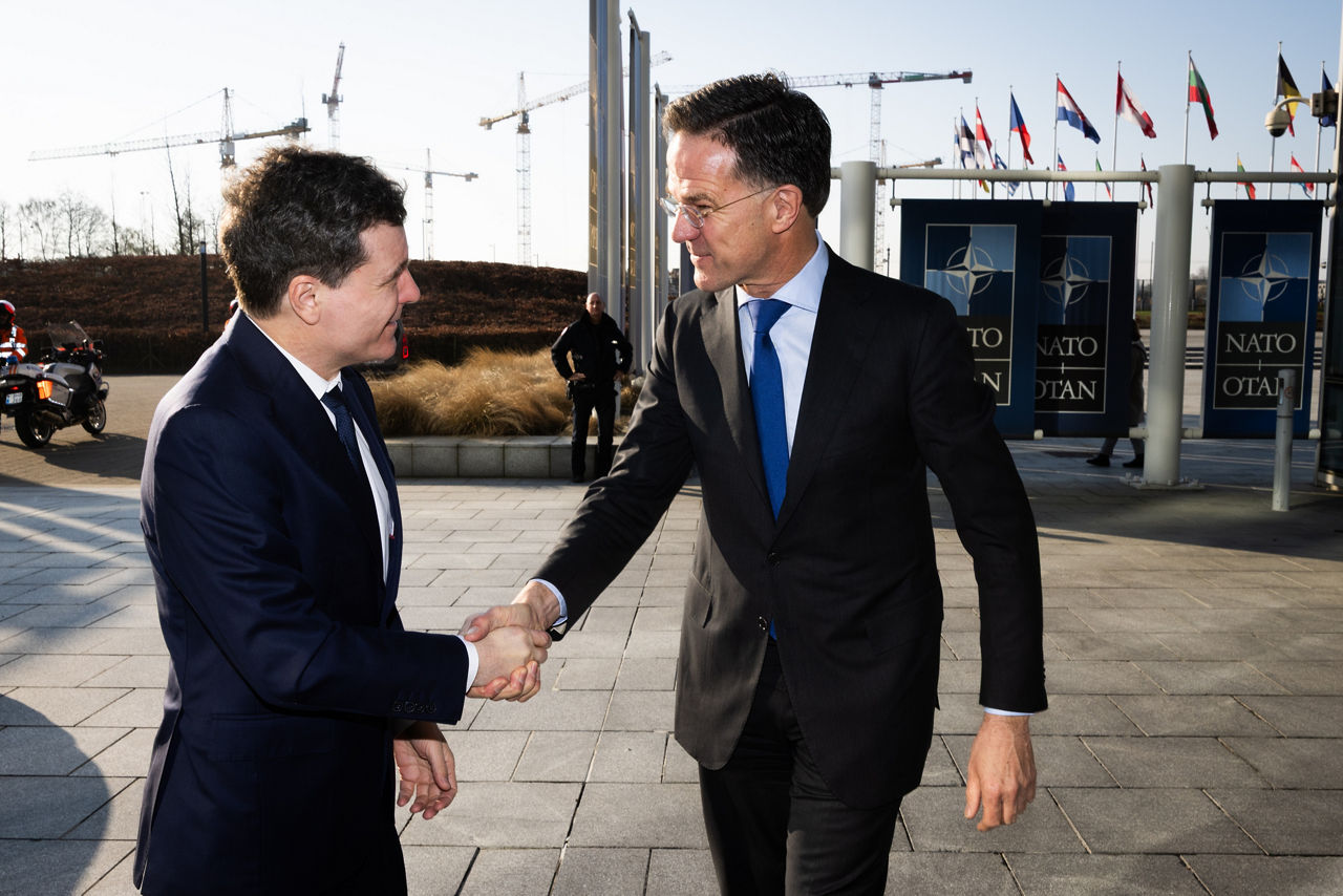 The President of Romania, Nicușor Dan visits NATO and meets with NATO Secretary General Mark Rutte