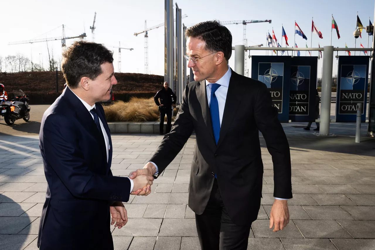 The President of Romania, Nicușor Dan visits NATO and meets with NATO Secretary General Mark Rutte