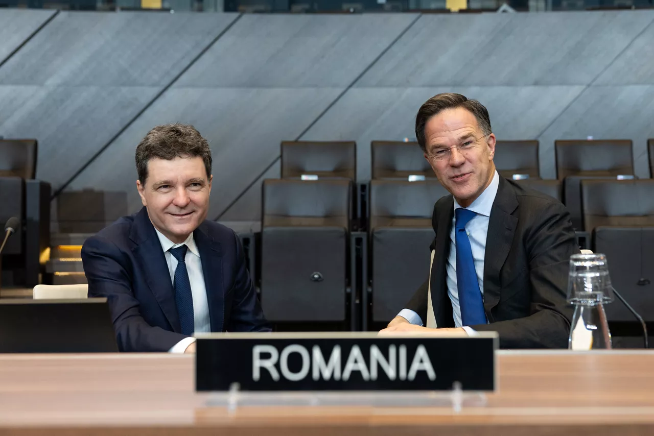 The President of Romania, Nicușor Dan visits NATO and meets with NATO Secretary General Mark Rutte