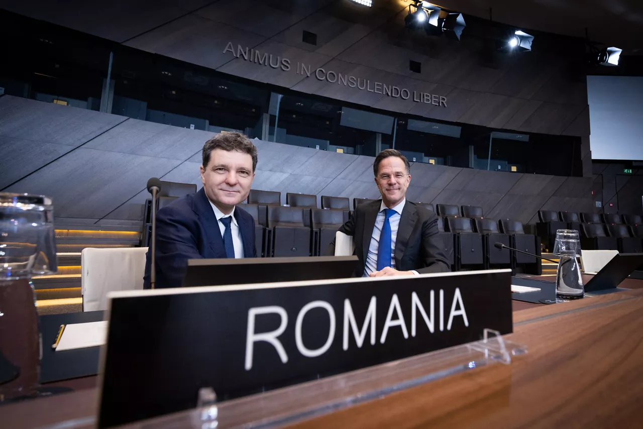 The President of Romania, Nicușor Dan visits NATO and meets with NATO Secretary General Mark Rutte