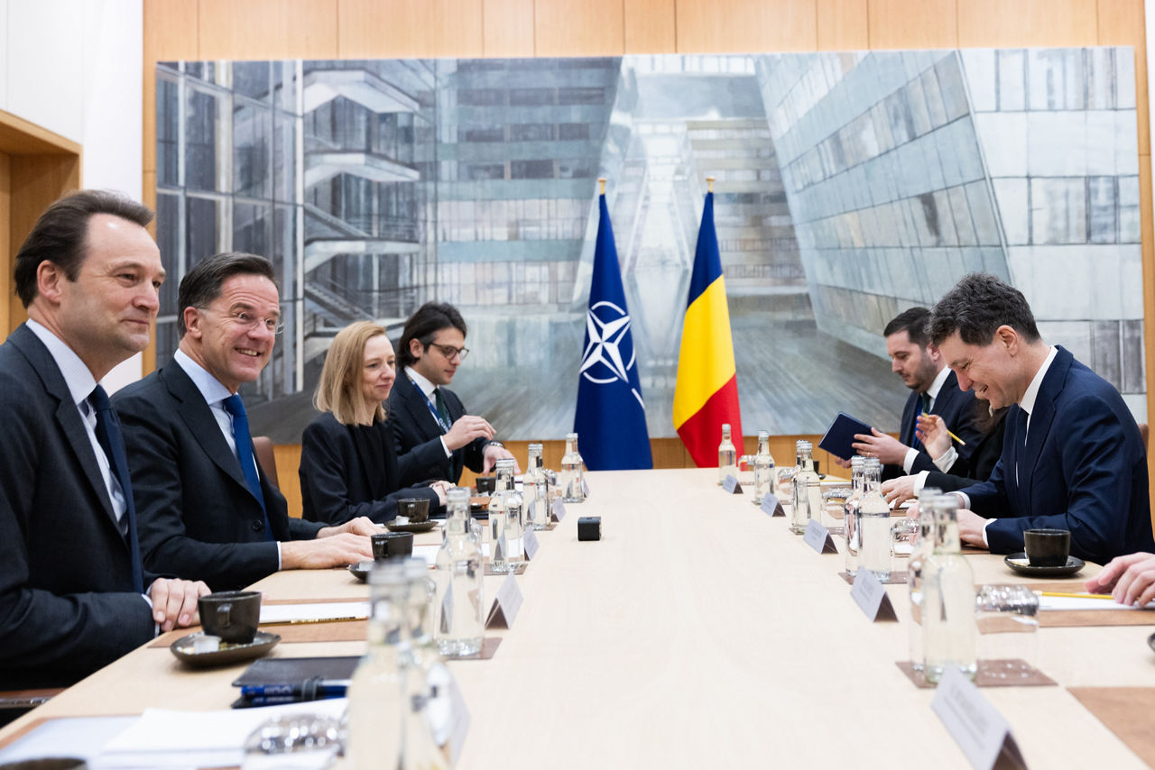 The President of Romania, Nicușor Dan visits NATO and meets with NATO Secretary General Mark Rutte