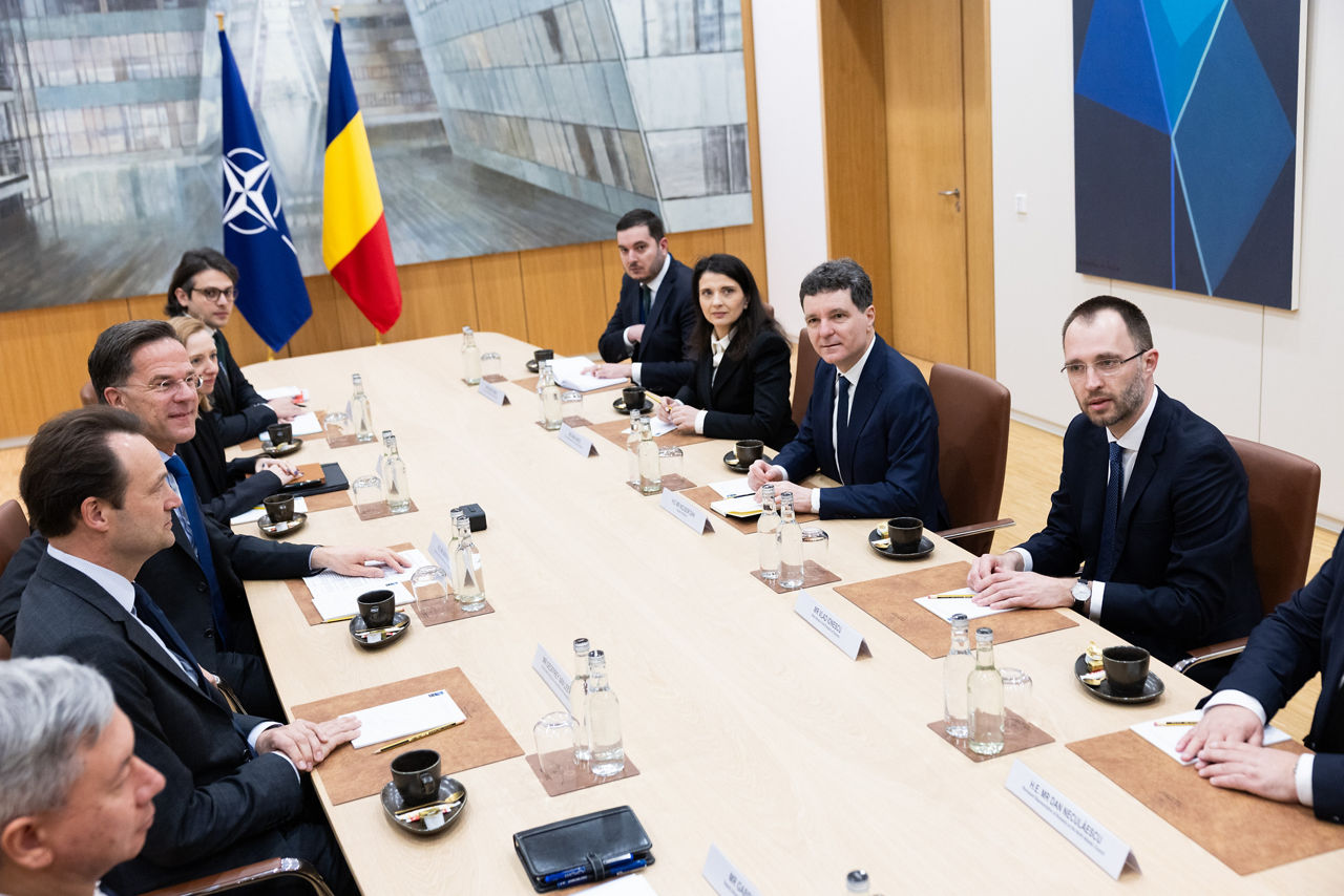 The President of Romania, Nicușor Dan visits NATO and meets with NATO Secretary General Mark Rutte