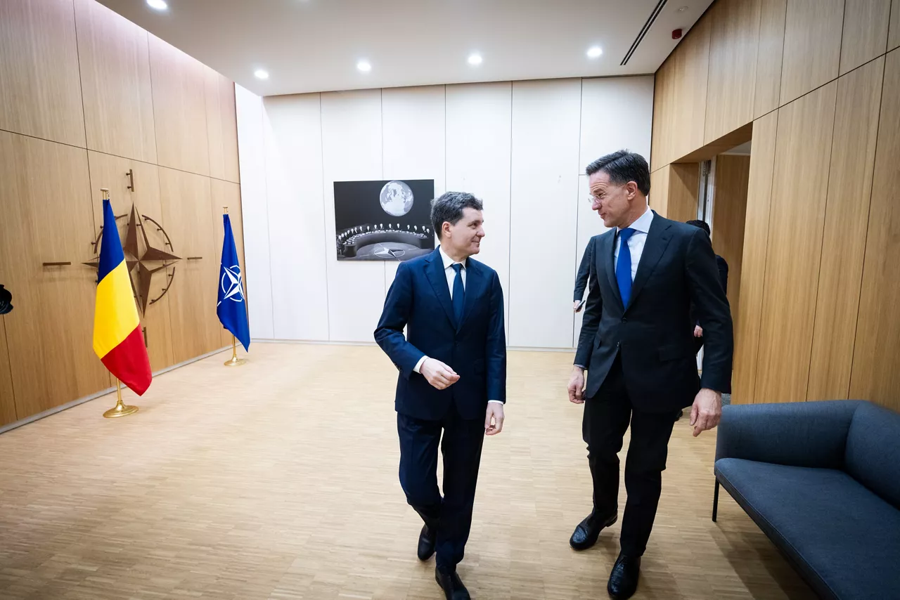 The President of Romania, Nicușor Dan visits NATO and meets with NATO Secretary General Mark Rutte