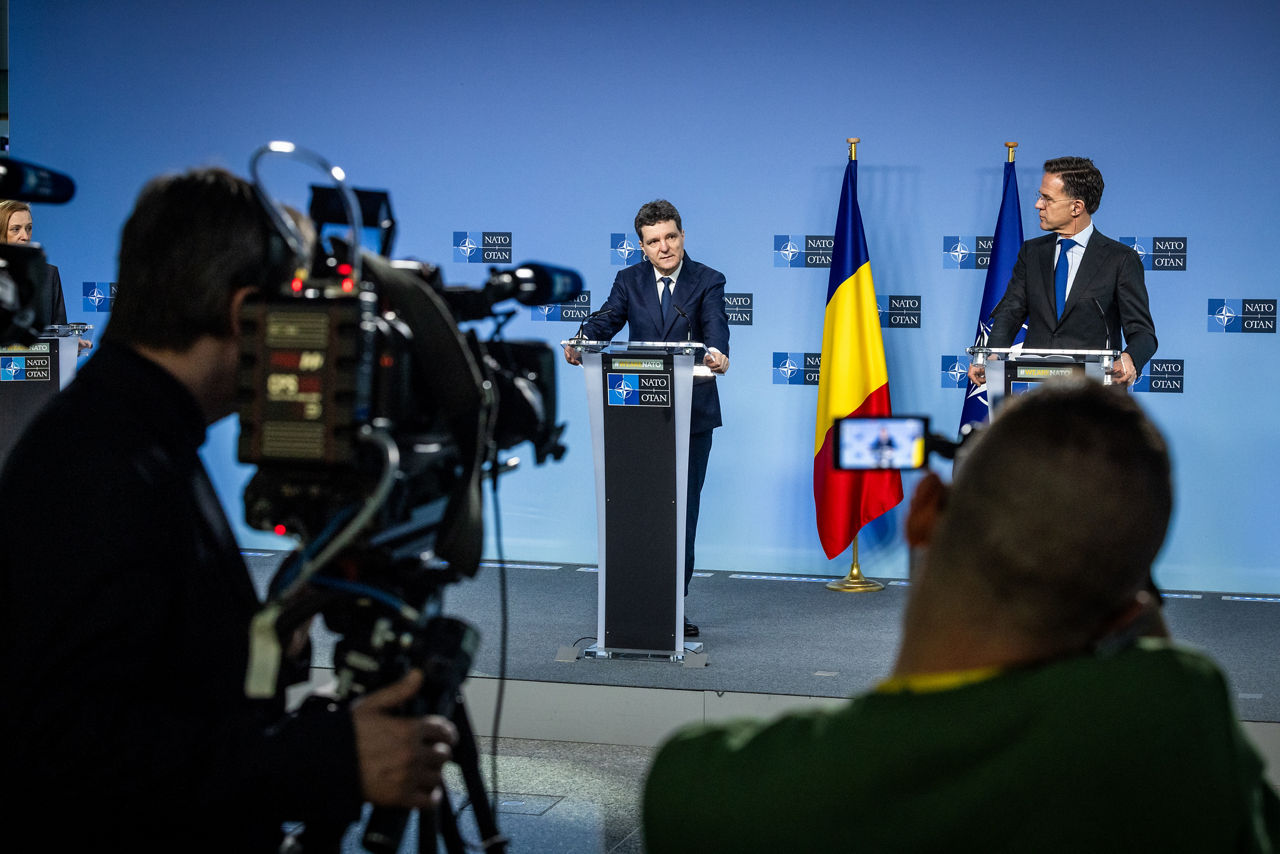 Joint press conference with NATO Secretary General Mark Rutte and the President of Romania, Nicușor Dan 