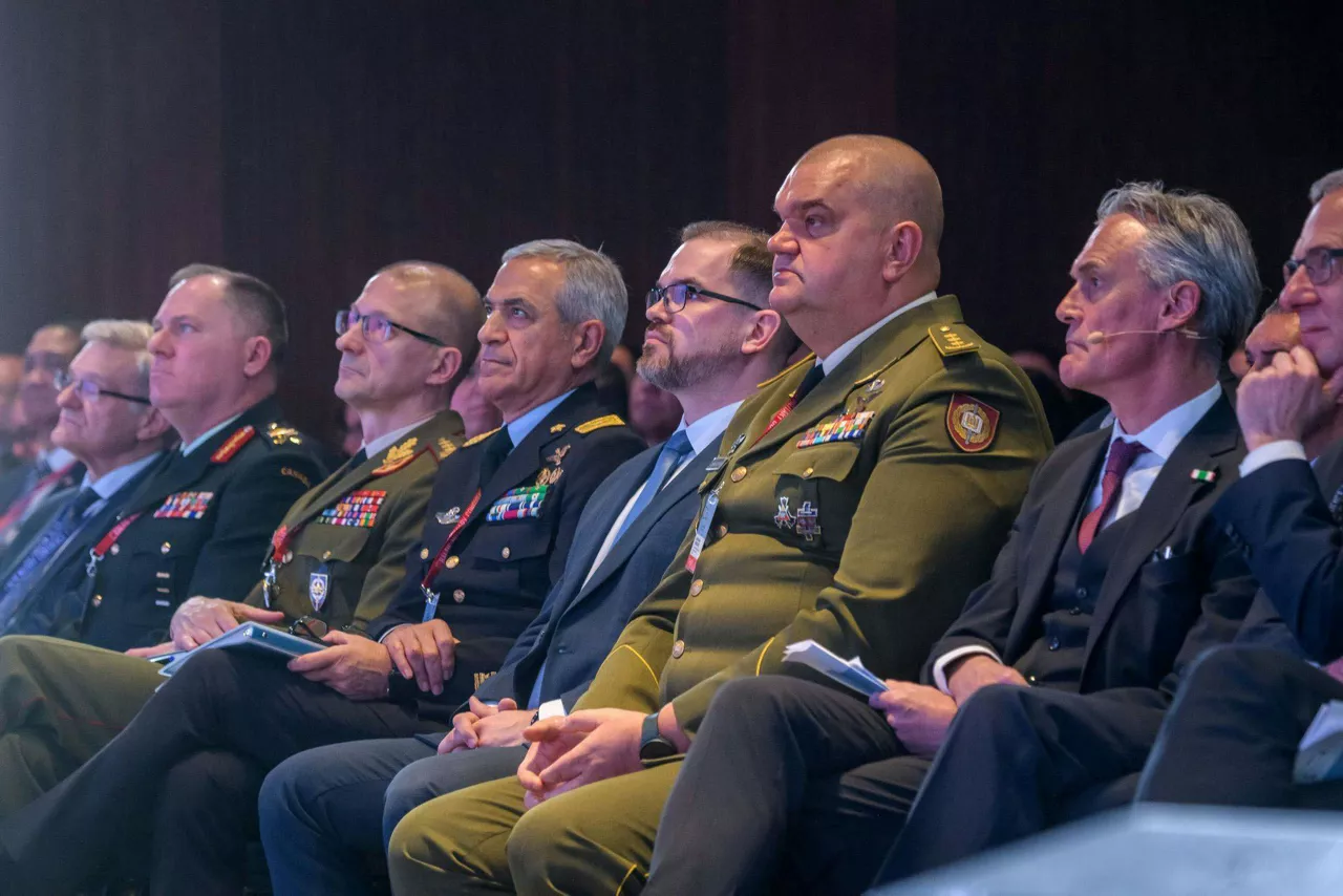 Lieutenant General Remigijus Baltrėnas, NATO DGIMS, at the Baltic Military Conference in Vilnius, 2026-03-20