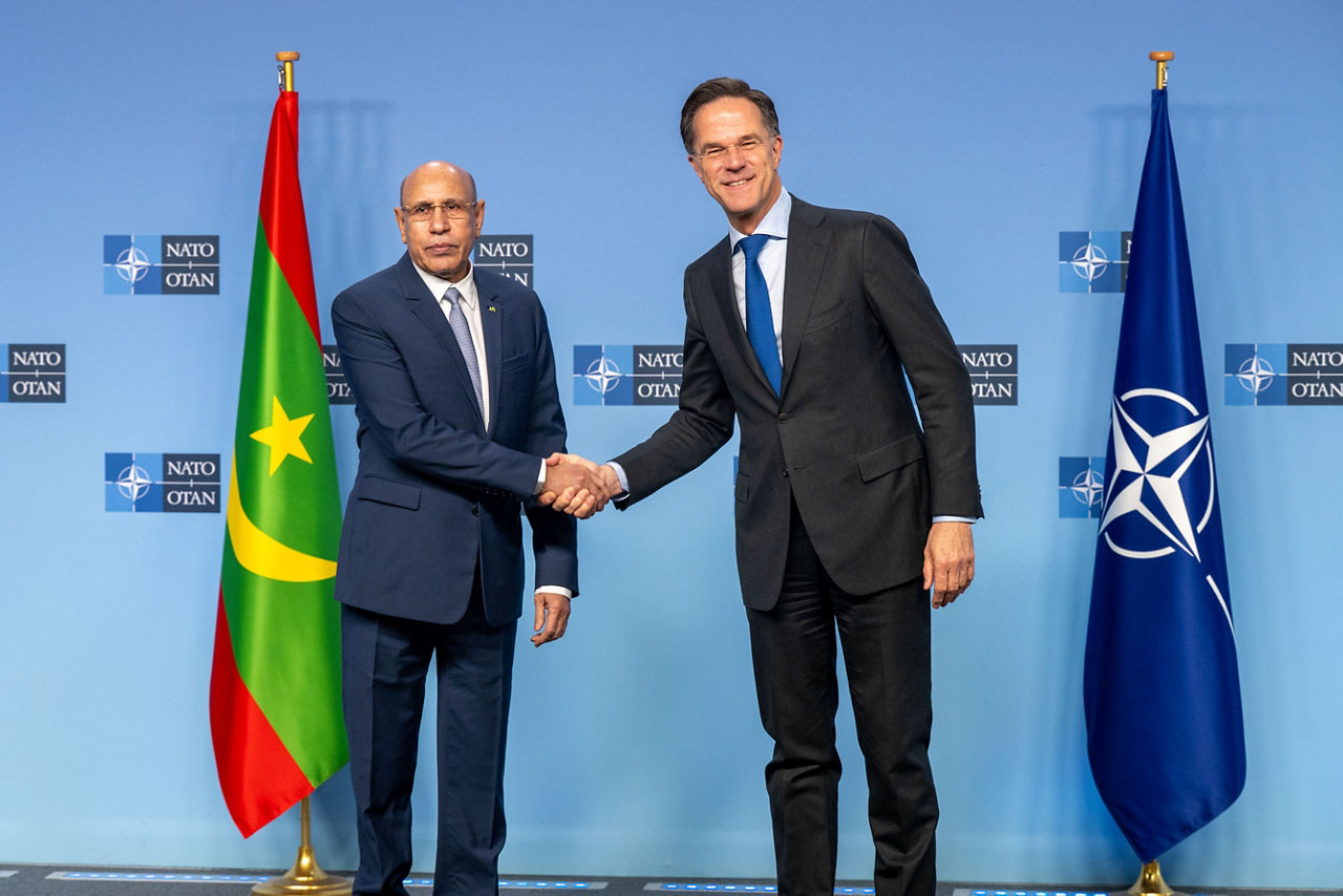 NATO Secretary General Mark Rutte meets Mohamed Ould Cheikh El Ghazouani, President of the Islamic Republic of Mauritania
