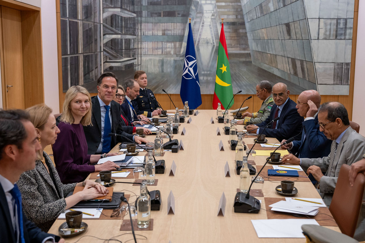 NATO Secretary General Mark Rutte meets Mohamed Ould Cheikh El Ghazouani, President of the Islamic Republic of Mauritania
