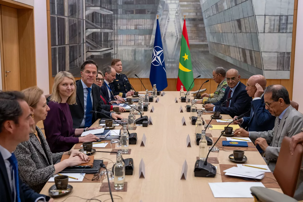 NATO Secretary General Mark Rutte meets Mohamed Ould Cheikh El Ghazouani, President of the Islamic Republic of Mauritania
