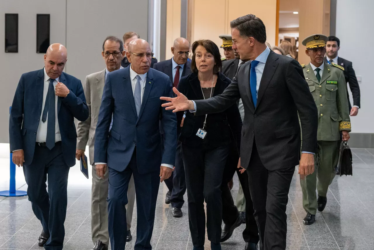 NATO Secretary General Mark Rutte meets Mohamed Ould Cheikh El Ghazouani, President of the Islamic Republic of Mauritania
