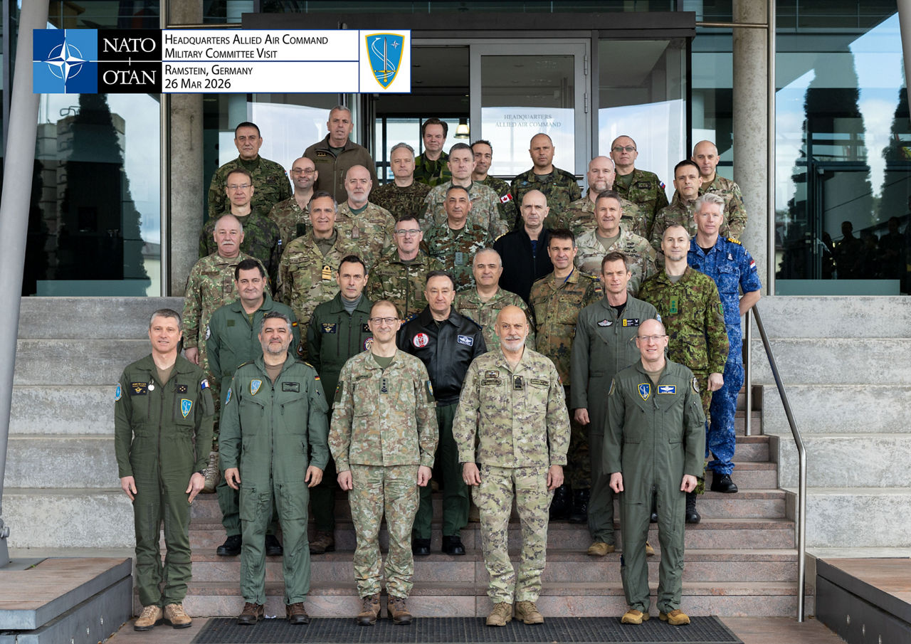 NATO Military Committee visits Headquarters of Allied Air Command and NATO Airborne Early Warning and Control Force