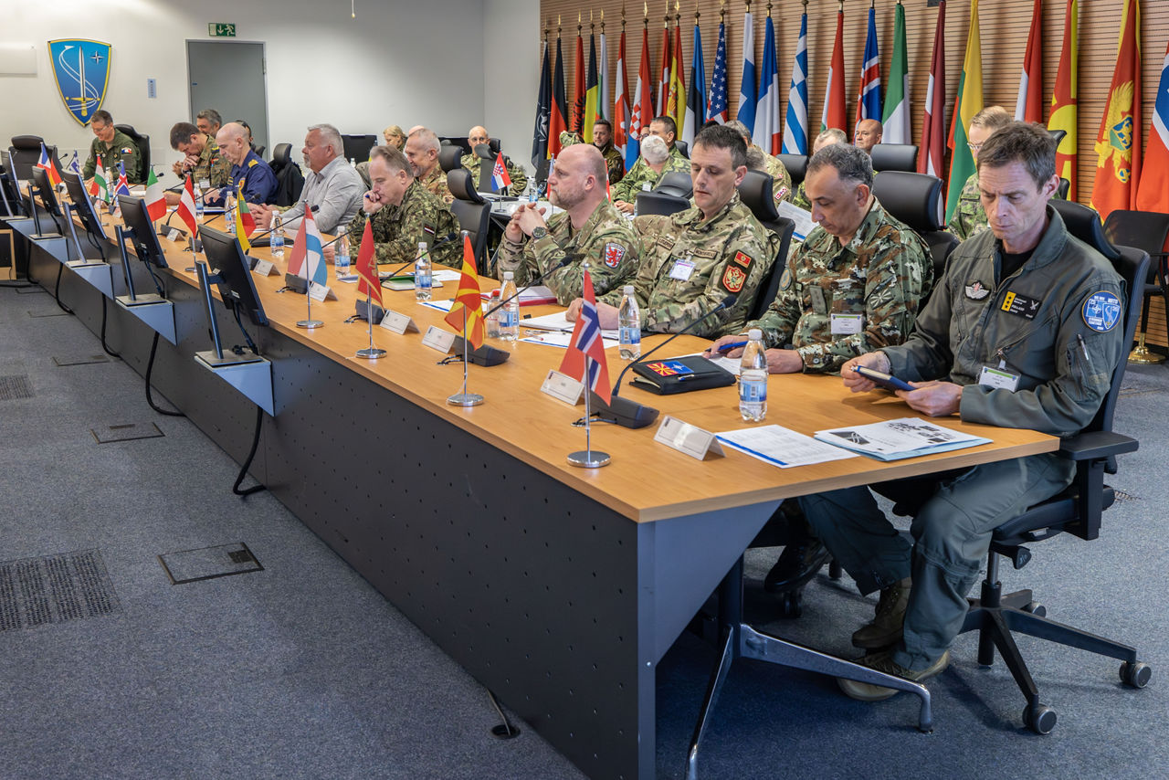 NATO Military Committee during briefings at Allied Air Command (AIRCOM) headquarters